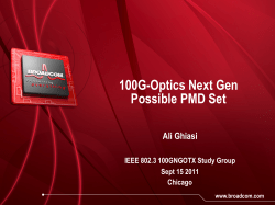 100G-Optics Next Gen Possible PMD Set