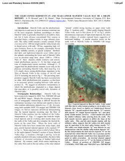 The light-toned sediment in and near lower Mawrth Vallis may be a