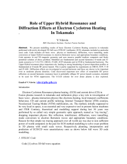 Electron Cyclotron Heating modelling in tokamaks