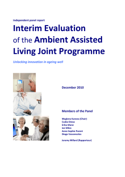 Interim Evaluation of the Ambient Assisted Living