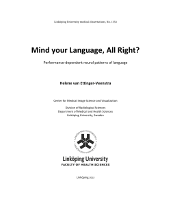 Mind your Language, All Right?