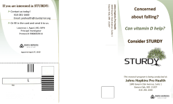 Concerned about falling? Can vitamin D help? Consider STURDY