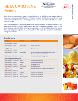 BETA CAROTENE