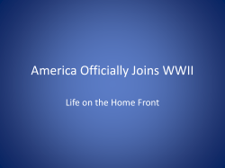 America Officially Joins WWII