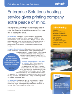Enterprise Solutions hosting service gives printing company extra