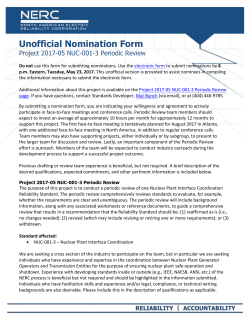 Unofficial Nomination Form (Word)