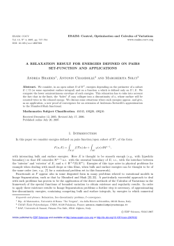 A relaxation result for energies defined on pairs set