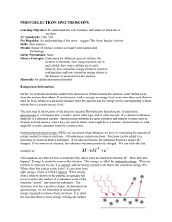 photoelectron spectroscopy