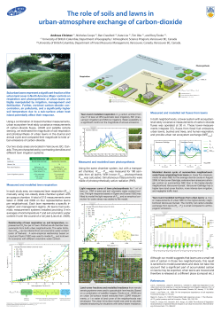 The role of soils and lawns in urban-atmosphere