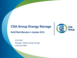 CSA Group Energy Storage