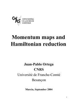 Momentum maps and Hamiltonian reduction