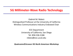 5G Millimeter-Wave Radio Technology