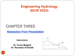 abstractions from precipitation