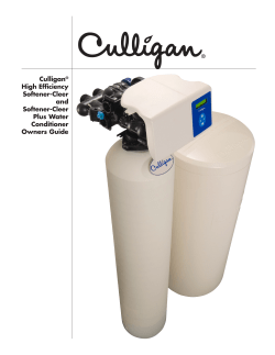 Culligan&reg; High Efficiency Softener-Cleer and Softener