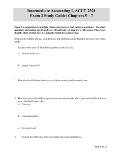 Practice Exam Chapters 1