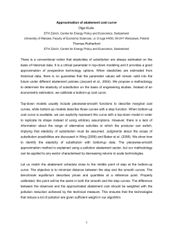 Approximation of abatement cost curve Olga Kiuila Thomas