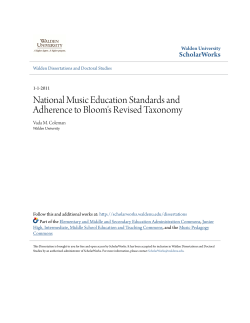 National Music Education Standards and Adherence