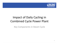 Impact of Daily Cycling in Combined Cycle Power Plant