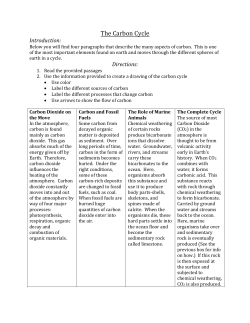 The Carbon Cycle Introduction