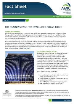 14 08 Fall the Business Case for Evacuated Solar Tubes