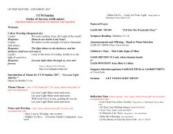 Let Your Light Shine - CCM Sunday 2017 Service