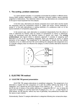 2.2 Outranking relation in ELECTRE TRI
