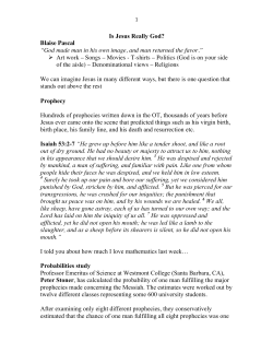 Is Jesus Really God? Blaise Pascal &ldquo;God made man