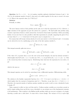 Question: Let U i,i = 1, 2,... be i.i.d random variables uniformly
