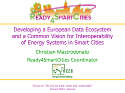 ontologies relevant to Smart Cities