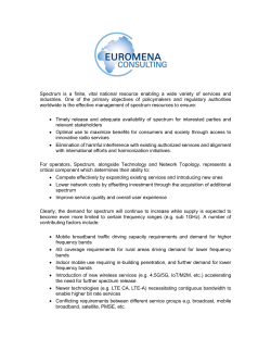 role of effective spectrum management