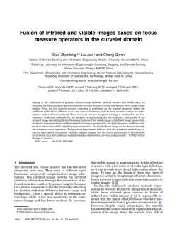 Fusion of infrared and visible images based on