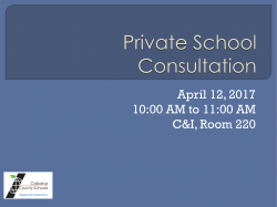 Federal Funding for Private Schools