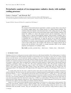 Perturbative analysis of two-temperature radiative shocks with