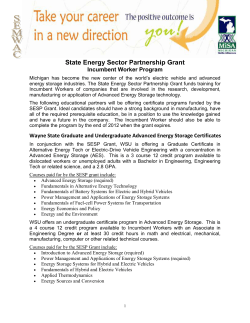 SEMWAC State Energy Sector Partnership Grant