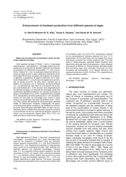 Enhancement of biodiesel production from different species of algae