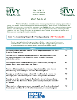 Don`t Bet On It - Ivy League Sports