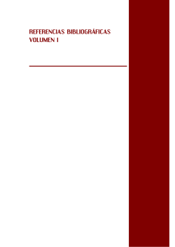 referencias bibliográficas volumen i
