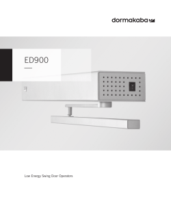 ED900 - dorma