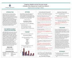 Cognitive Models and the Partisan Divide: A Study of the Debate