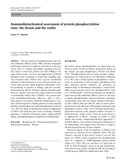 Immunohistochemical assessment of protein phosphorylation state