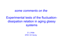 Experimental tests of the fluctuation-dissipation