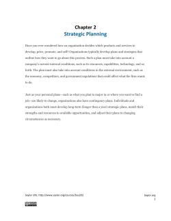 Strategic Planning