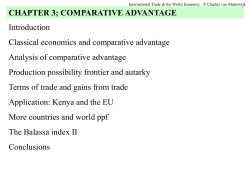 chapter 3 Comparative advantage