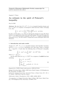 An estimate in the spirit of Poincar&eacute;`s inequality
