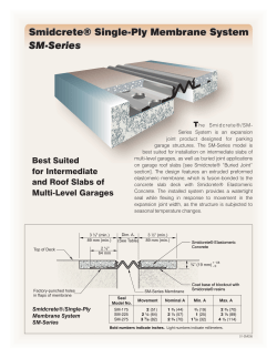 Smidcrete® Single-Ply Membrane System SM