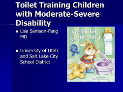 Toilet Training Children with Moderate