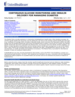 Continuous Glucose Monitoring and Insulin Delivery for Managing