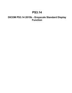 DICOM PS3.14 2015b - Grayscale Standard Display Function