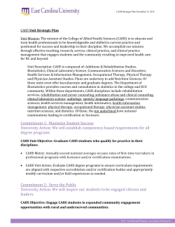 Maximize Student Success University Action: We will establish
