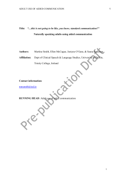 Smith et al., Adult use of AAC